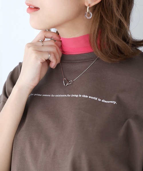 Bou Jeloud(ブージュルード)の「【WEB限定】シアーメッシュノースリトップス(Tシャツ/カットソー・レディース・ブラック/ピンク/オレンジ/グリーン・FREE)」の16枚目の写真