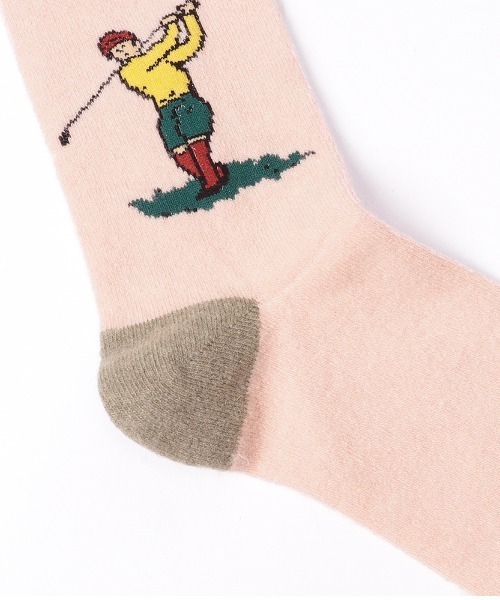 ANONYMOUSISM（アノニマスイズム）の「ANONYMOUSISM　WOOLゴルフクルー（ソックス/靴下・メンズ・グレー/オフホワイト/ピンク/インディゴブルー・25cm～27cm/23cm～25cm）」の9枚目の写真