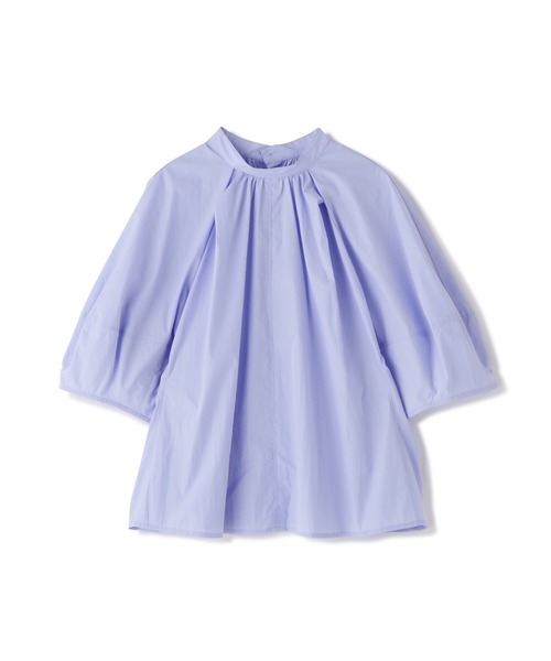 N.（N. Natural Beauty Basic）（エヌエヌナチュラルビューティーベーシック）の「◆スタンドカラードルマンスリーブブラウス（シャツ/ブラウス・レディース・パープル/グレー・MEDIUM）」の10枚目の写真