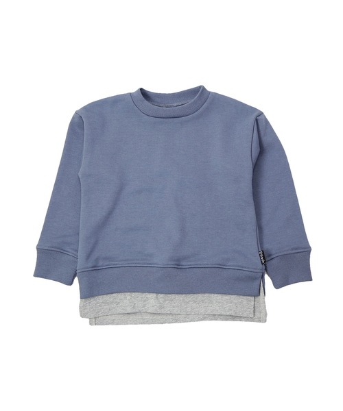 DILASH(ディラッシュ)の「レイヤード風トレーナー(スウェット・キッズ・グリーン/ブルー/ブラック/キャメル・90/100/110/120/80/130/140)」の4枚目の写真