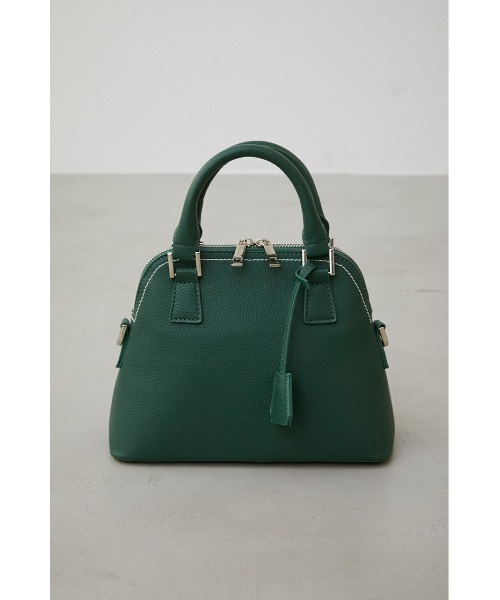 AZUL by moussy（アズールバイマウジー）の「DOUBLE ZIPPER HAND BAG/ダブルジッパーハンドバッグ（ショルダーバッグ・レディース・ベージュ/グレー/アイボリー/ブラック/グリーン/ブルー・FREE）」の5枚目の写真
