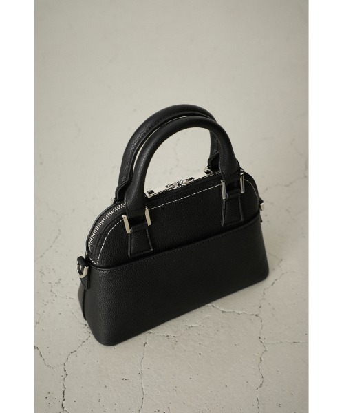 AZUL by moussy（アズールバイマウジー）の「DOUBLE ZIPPER HAND BAG/ダブルジッパーハンドバッグ（ショルダーバッグ・レディース・ベージュ/グレー/アイボリー/ブラック/グリーン/ブルー・FREE）」の18枚目の写真