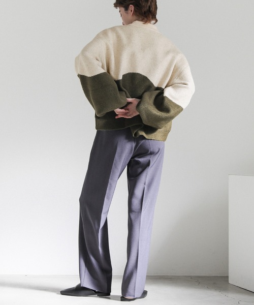 セール】ツートンボリュームスリーブニット（ニット/セーター