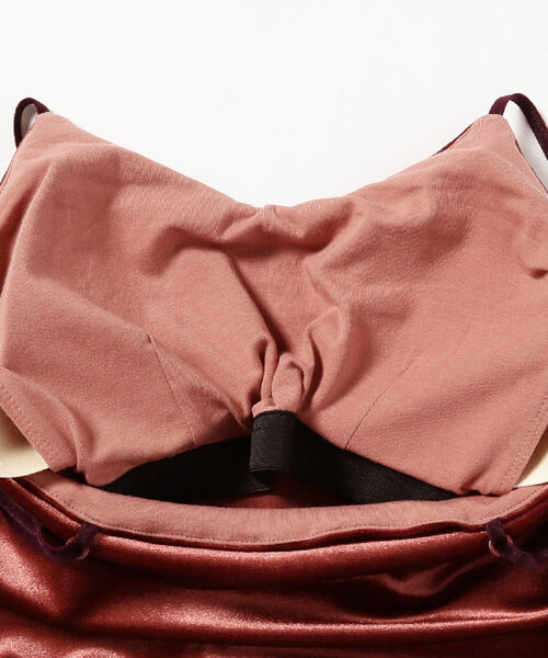 Ray BEAMS（レイビームス）の「Ray BEAMS / ベロア カップ付き キャミソール（キャミソール・レディース・ブラック/ダークブラウン・ONE SIZE）」の12枚目の写真