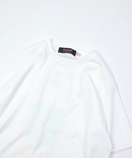 H.A.N.D.（エイチエーエヌディー）の「[H.A.N.D. / エイチエーエヌディー]　T SHIRTS_30/2コーマ天竺プリントシャツ（Tシャツ/カットソー・メンズ・ホワイト系その他・M/L/LL）」の11枚目の写真