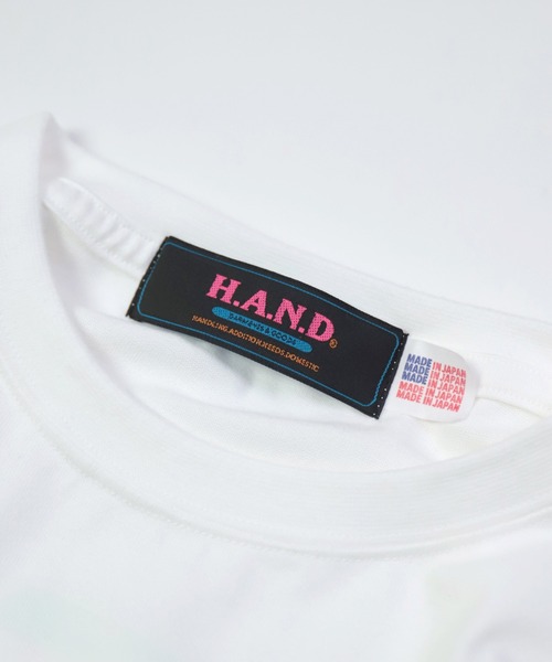 H.A.N.D.（エイチエーエヌディー）の「[H.A.N.D. / エイチエーエヌディー]　T SHIRTS_30/2コーマ天竺プリントシャツ（Tシャツ/カットソー・メンズ・ホワイト系その他・M/L/LL）」の8枚目の写真