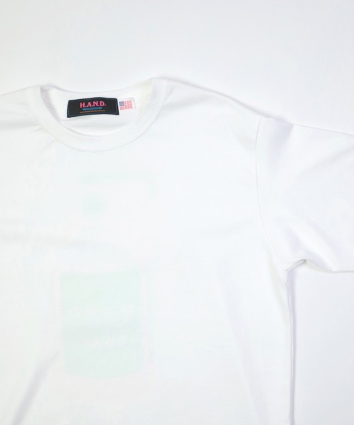 H.A.N.D.（エイチエーエヌディー）の「[H.A.N.D. / エイチエーエヌディー]　T SHIRTS_30/2コーマ天竺プリントシャツ（Tシャツ/カットソー・メンズ・ホワイト系その他・M/L/LL）」の15枚目の写真