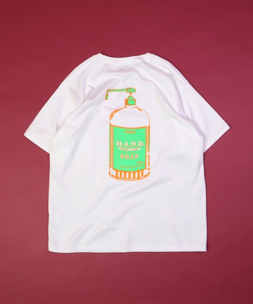 H.A.N.D.（エイチエーエヌディー）の「[H.A.N.D. / エイチエーエヌディー]　T SHIRTS_30/2コーマ天竺プリントシャツ（Tシャツ/カットソー・メンズ・ホワイト系その他・M/L/LL）」の16枚目の写真