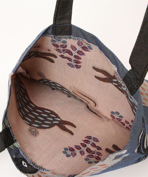 松尾ミユキ（マツオミユキ）の「松尾ミユキ/トートバッグ/動物＆植物（トートバッグ・レディース・ベージュ/グレー/ブルー/グリーン/ベージュ系その他/ブラック/グレー系その他・ONE SIZE）」の11枚目の写真