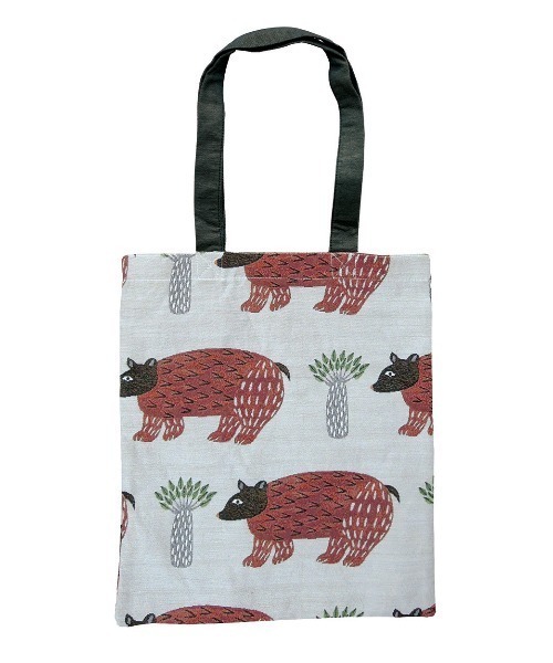 松尾ミユキ（マツオミユキ）の「松尾ミユキ/トートバッグ/動物＆植物（トートバッグ・レディース・ベージュ/グレー/ブルー/グリーン/ベージュ系その他/ブラック/グレー系その他・ONE SIZE）」の3枚目の写真