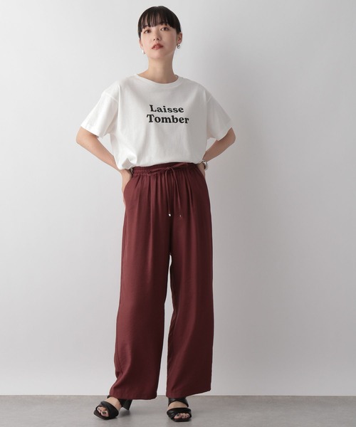 LOWRYS FARM(ローリーズファーム)の「プリントTシャツ 344675(Tシャツ/カットソー・レディース・ホワイト/グレー/グリーン/アイボリー・FREE)」の9枚目の写真