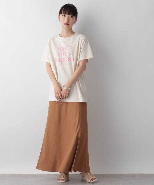 LOWRYS FARM(ローリーズファーム)の「プリントTシャツ 344675(Tシャツ/カットソー・レディース・ホワイト/グレー/グリーン/アイボリー・FREE)」の16枚目の写真