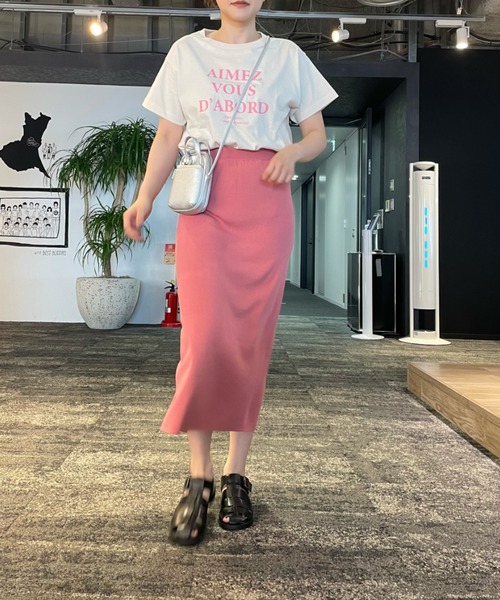 LOWRYS FARM(ローリーズファーム)の「プリントTシャツ 344675(Tシャツ/カットソー・レディース・ホワイト/グレー/グリーン/アイボリー・FREE)」の13枚目の写真