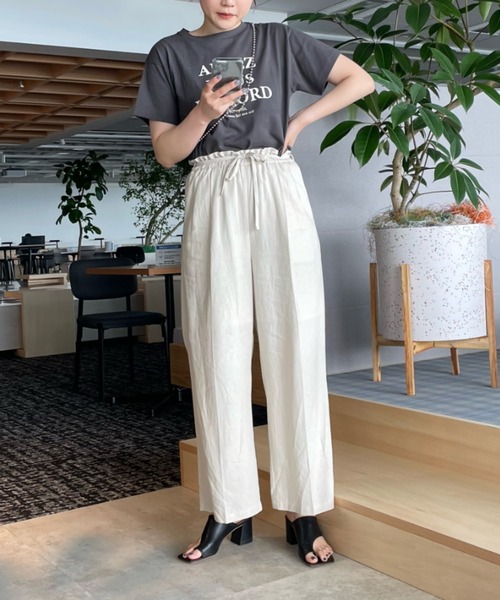 LOWRYS FARM(ローリーズファーム)の「プリントTシャツ 344675(Tシャツ/カットソー・レディース・ホワイト/グレー/グリーン/アイボリー・FREE)」の18枚目の写真