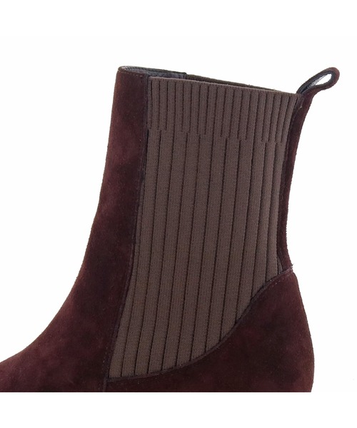 cava cava（サヴァサヴァ）の「リブニットショートブーツ　-1320489（ブーツ・レディース・ブラック/ダークブラウン/オリーブ/ライトベージュ・22.5cm/23.5cm/24.5cm/23.0cm/24.0cm）」の17枚目の写真