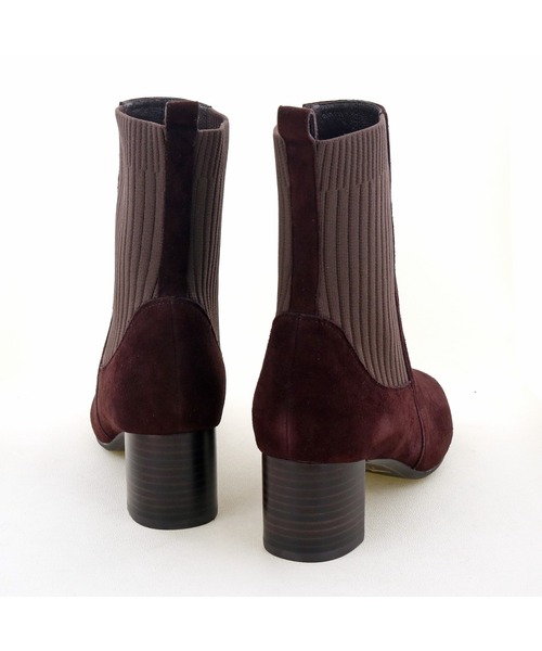 cava cava（サヴァサヴァ）の「リブニットショートブーツ　-1320489（ブーツ・レディース・ブラック/ダークブラウン/オリーブ/ライトベージュ・22.5cm/23.5cm/24.5cm/23.0cm/24.0cm）」の21枚目の写真