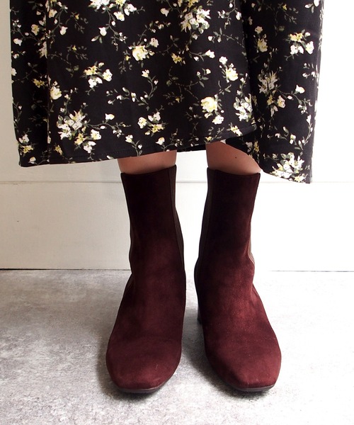 cava cava（サヴァサヴァ）の「リブニットショートブーツ　-1320489（ブーツ・レディース・ブラック/ダークブラウン/オリーブ/ライトベージュ・22.5cm/23.5cm/24.5cm/23.0cm/24.0cm）」の13枚目の写真