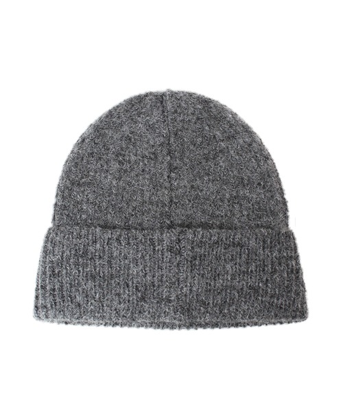 14+（イチヨンプラス）の「タグ付きアクリルモヘヤワッチ（ニットキャップ/ビーニー・レディース・ブラック/グレー/オフホワイト・FREE）」の9枚目の写真