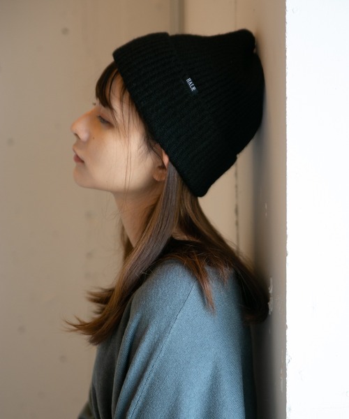 14+（イチヨンプラス）の「タグ付きアクリルモヘヤワッチ（ニットキャップ/ビーニー・レディース・ブラック/グレー/オフホワイト・FREE）」の12枚目の写真