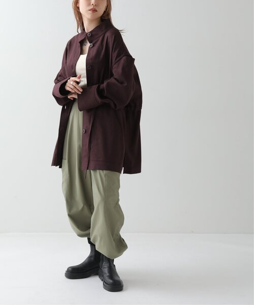 RAY CASSIN（レイカズン）の「M/L展開 ソックスショートブーツ（ブーツ・レディース・ブラック/カーキ・MEDIUM/LARGE）」の3枚目の写真