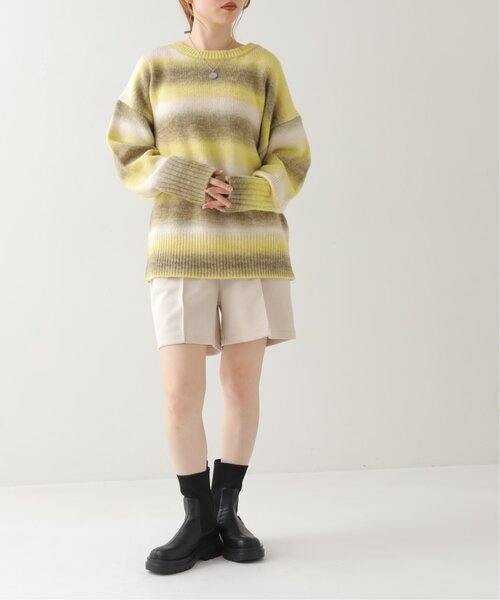 RAY CASSIN（レイカズン）の「M/L展開 ソックスショートブーツ（ブーツ・レディース・ブラック/カーキ・MEDIUM/LARGE）」の12枚目の写真