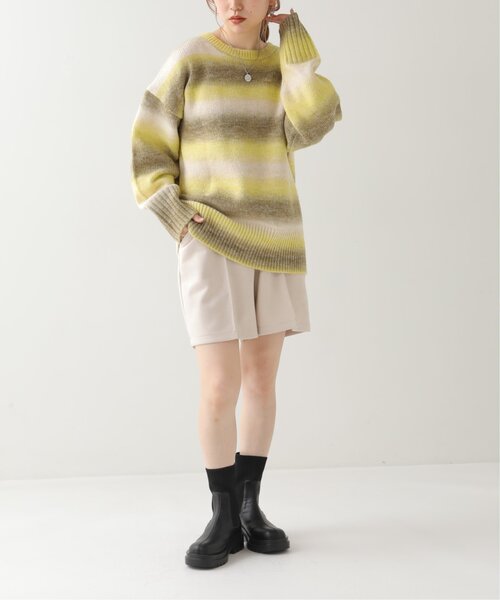 RAY CASSIN（レイカズン）の「M/L展開 ソックスショートブーツ（ブーツ・レディース・ブラック/カーキ・MEDIUM/LARGE）」の17枚目の写真