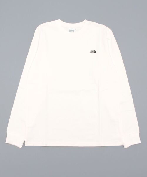 THE NORTH FACE（ザノースフェイス）の「THE NORTH FACE L/S Nuptse Cotton Tee NTW82135（Tシャツ/カットソー・レディース・グレー/ブラック/ホワイト・LARGE/MEDIUM）」の8枚目の写真