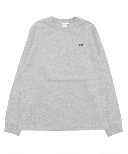 THE NORTH FACE（ザノースフェイス）の「THE NORTH FACE L/S Nuptse Cotton Tee NTW82135（Tシャツ/カットソー・レディース・グレー/ブラック/ホワイト・LARGE/MEDIUM）」の9枚目の写真