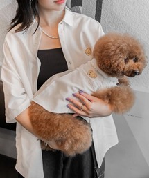 PairPair | 【ペットとリンクコーデ】クマワッペンレギュラーシャツ(シャツ/ブラウス)