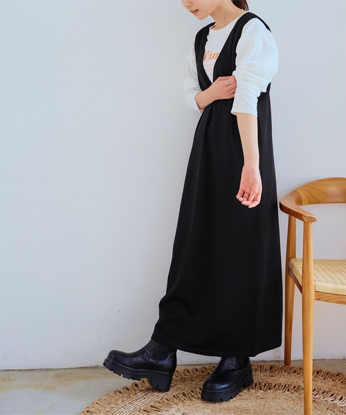 titivate(ティティベイト)の「前後2wayロングワンピース(ワンピース・レディース・アイボリー/ブラック・M/L/S)」の20枚目の写真