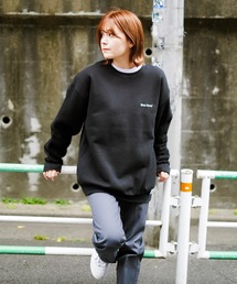 【BEN DAVIS/ベンデイビス】 ヘビーウェイト 裏起毛 ロゴ ミニゴリラ ワンポイント クルースウェット トレーナー