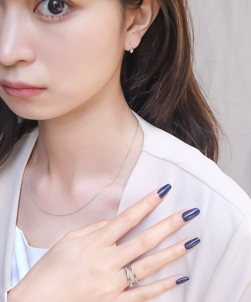 blackdia ocean（ブラックダイヤオーシャン）の「blackdia ocean シンプルドロップピアス（ピアス（両耳用）・レディース・シルバー/ゴールド・FREE）」の13枚目の写真