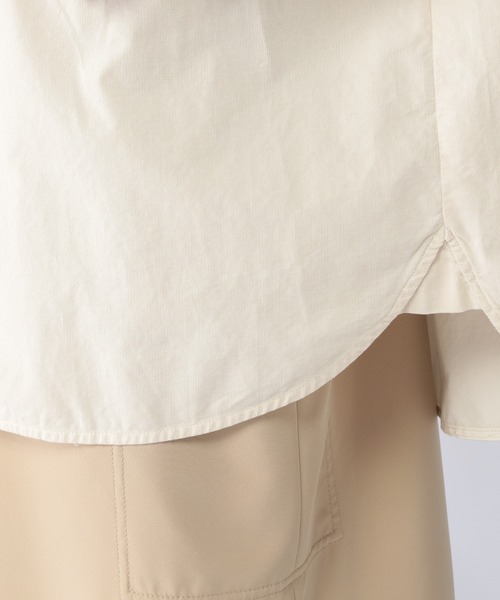 BARNYARDSTORM（バンヤードストーム）の「BARNYARDSTORM / 【WEB限定カラー展開】ライトコーディロイシャツ（シャツ/ブラウス・レディース・オフホワイト/チャコール/カーキ/ブルー/パープル・0/1/2）」の9枚目の写真