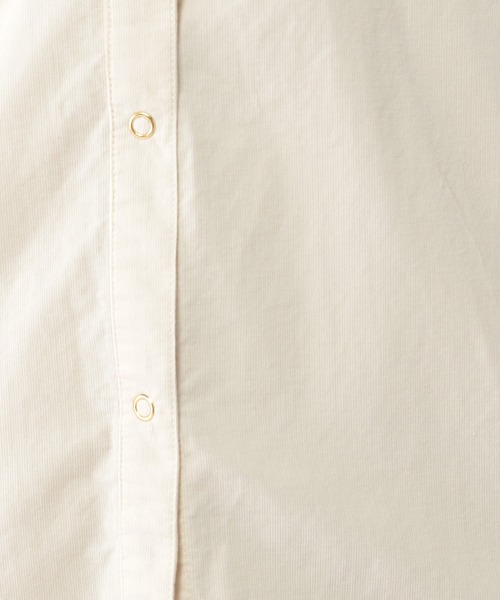BARNYARDSTORM（バンヤードストーム）の「BARNYARDSTORM / 【WEB限定カラー展開】ライトコーディロイシャツ（シャツ/ブラウス・レディース・オフホワイト/チャコール/カーキ/ブルー/パープル・0/1/2）」の14枚目の写真