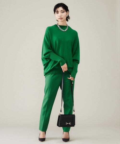 ハイネックドルマンニット