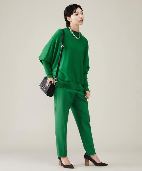 ハイネックドルマンニット