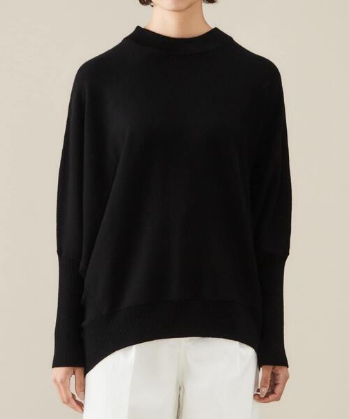 Liesse モックネック ドルマン ビッグ ニット プルオーバー ブラック Liesse（リエス）の「ハイネックドルマンニット（ニット/セーター