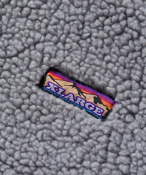 XLARGE（エクストララージ）の「HALF ZIP BOA HOODIE（パーカー）」 - WEAR