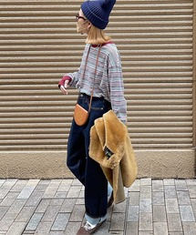 INTERPLAY | 【INTERPLAY x AYA】フィンガーホール マルチボーダー 長袖Teeシャツ(Tシャツ/カットソー)