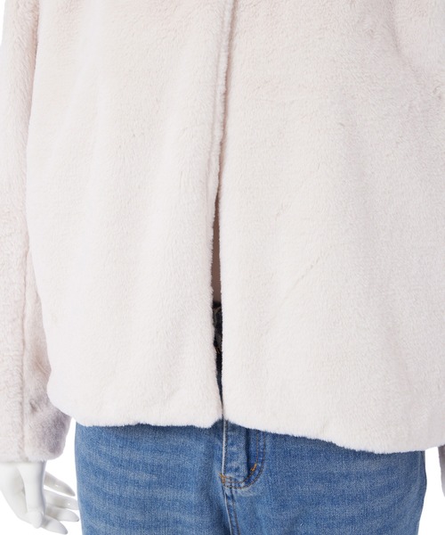 fifth（フィフス）の「ノーカラーファーブルゾン（ブルゾン・レディース・ライトベージュ/グレー/モカ・M）」の6枚目の写真