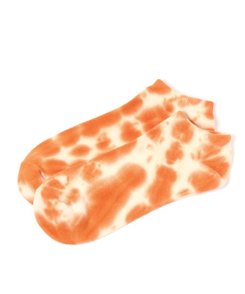 LAKOLE（ラコレ）の「タイダイ柄ゴーストソックス / 349205（ソックス/靴下・メンズ・ブラック/オレンジ/ロイヤルブルー/ピンク/チャコール/パープル・FREE）」の6枚目の写真