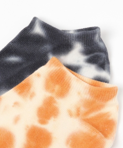 LAKOLE（ラコレ）の「タイダイ柄ゴーストソックス / 349205（ソックス/靴下・メンズ・ブラック/オレンジ/ロイヤルブルー/ピンク/チャコール/パープル・FREE）」の9枚目の写真