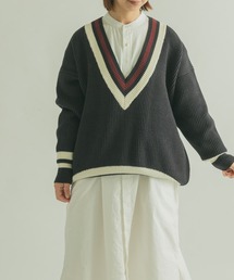 FORK&SPOON　チルデンVネックニット