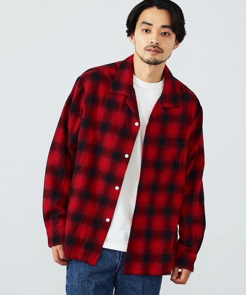 EDWIN(エドウィン)の「EDWIN エドウィン オンブレーチェックオープンカラーネルシャツ 長袖(シャツ/ブラウス・メンズ・ブラック/レッド/イエロー・MEDIUM/LARGE/X-LARGE/SMALL)」の18枚目の写真