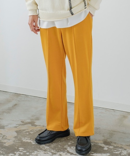 improves（インプローブス）の「スウェット ピンタック イージー フレアパンツ（スラックス・メンズ・ブラック/マスタード/グリーン/オフホワイト・LARGE/MEDIUM）」の4枚目の写真