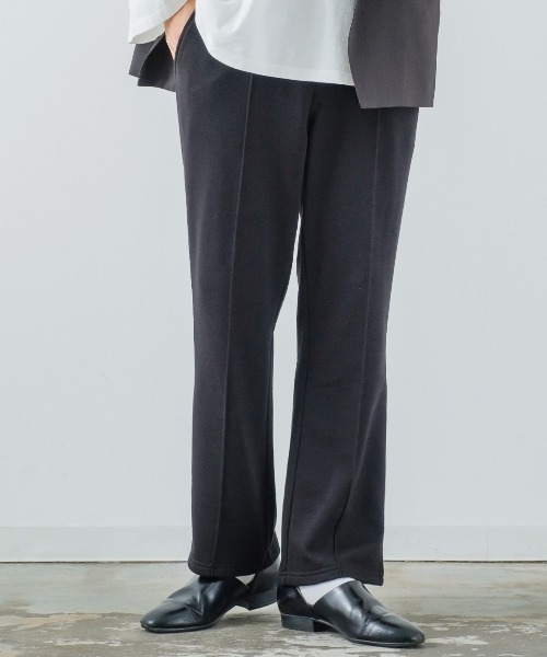 improves（インプローブス）の「スウェット ピンタック イージー フレアパンツ（スラックス・メンズ・ブラック/マスタード/グリーン/オフホワイト・LARGE/MEDIUM）」の3枚目の写真