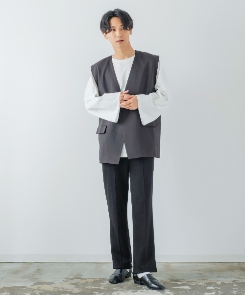 improves（インプローブス）の「スウェット ピンタック イージー フレアパンツ（スラックス・メンズ・ブラック/マスタード/グリーン/オフホワイト・LARGE/MEDIUM）」の12枚目の写真