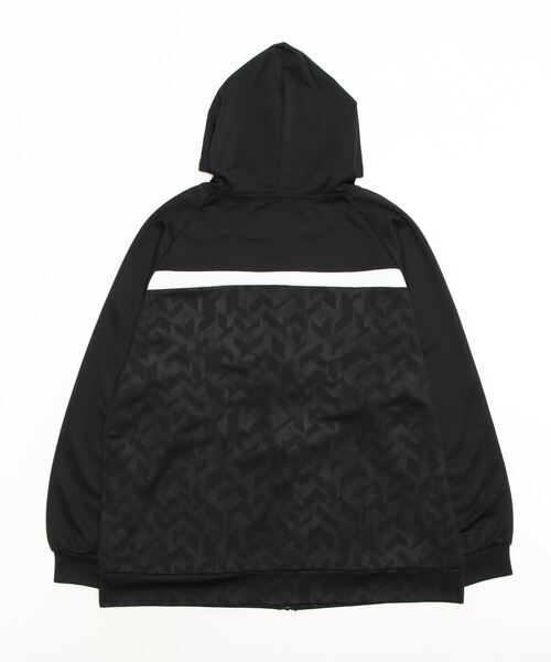 EXCELLENT FINE(エクセレント ファイン)の「ストレッチ ZIP パーカー(ジャージ・メンズ・ブラック/グリーン・X1(3L~4L)/X2(4L~5L)/X3(6L~7L)/X4(8L~9L)/X5(9L~10L))」の10枚目の写真