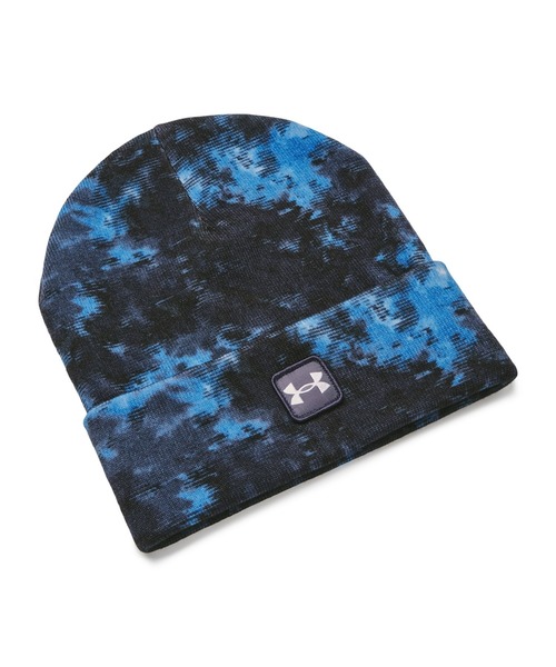 UNDER ARMOUR（アンダーアーマー）の「UAハーフタイム ビーニー 〈プリント〉（トレーニング/メンズ）（ニットキャップ/ビーニー・メンズ・ブラック×グレー/コバルトブルー・ONESIZE）」の5枚目の写真