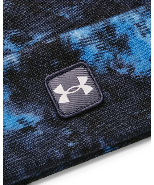 UNDER ARMOUR（アンダーアーマー）の「UAハーフタイム ビーニー 〈プリント〉（トレーニング/メンズ）（ニットキャップ/ビーニー・メンズ・ブラック×グレー/コバルトブルー・ONESIZE）」の6枚目の写真